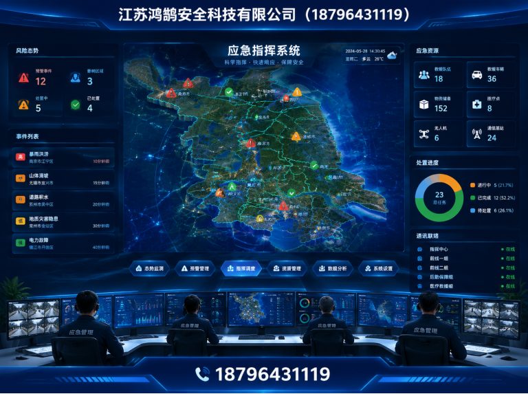 咸阳应急指挥系统展示图
